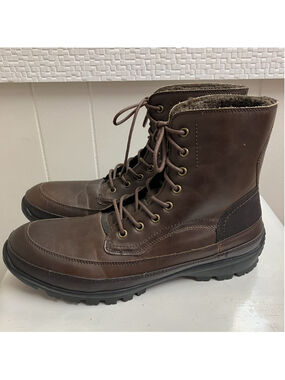NEW $168 Unlisted Imagi-Nation Mens Mid-calf Winter Boots Kenneth Cole 10M Brown